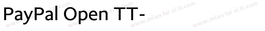 PayPal Open TT字体转换